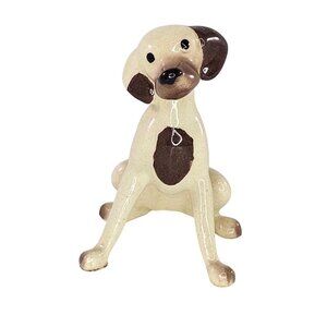 Hagen Renaker Brown Spotted Dalmatian Hound Dog Ceramic Figurine Miniature